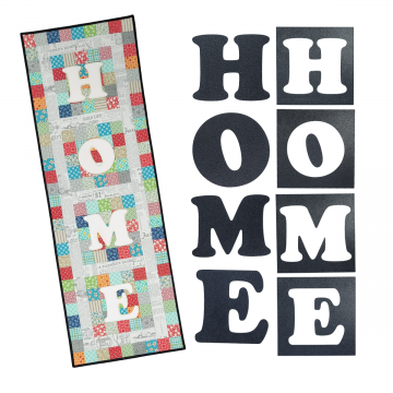 Patchwork HOME Wall Hanging Pattern and Templates